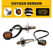 Pair Front&Rear O2 Oxygen Sensor For 14-17 Subaru Forester 2.0L H4 Turbocharged