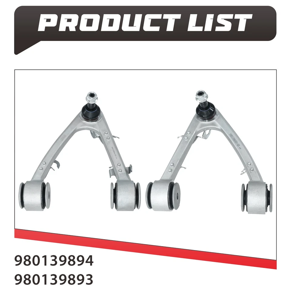 Brazos de control superiores delanteros para Maserati GranTurismo Quattroporte 2005-2006 2013 Foto 3 de 4