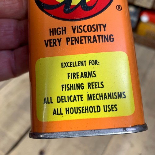 Lata de aceite lubricante Hoppe’s vintage 3 OZ Vacío - Imagen 6 de 7