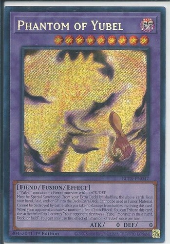 Yugioh! LP Phantom von Yubel - BLTR-DE047 - Secret Rare - 1. Auflage Lightly Pla