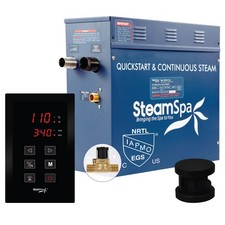 SteamSpa OAT900-A Oasis 9 KW QuickStart Steam Bath Generator - Black