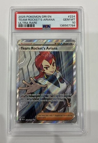 Team Rocket's Ariana 224/182 Sv10: Destined Rivals Holo PSA 10