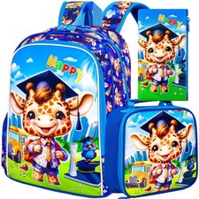 AGSDON 3PCS Backpacks for Girls, 16" Elementary Kids Backpack Preschool Schoo...