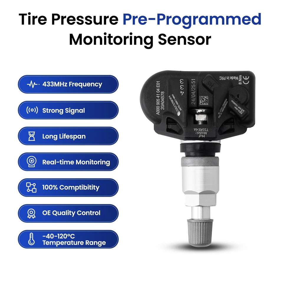 4X TPMS A0009054104 TIRE PRESSURE MONITORING SENSORS FOR Mercedes-Benz 433MHz — 第 2/4 张图片