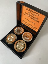 BLACKPOOL Football Club FC Badge LTD ED PROMOTION 2010 PLAY OFF FINAL Box Set