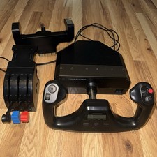 Logitech G Saitek Pro Saitek Flight Yoke  Throttle Quadrant System PC 