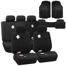 Car Seat Covers Floral Seat Covers Full Set Universal Fit for Cars Trucks
