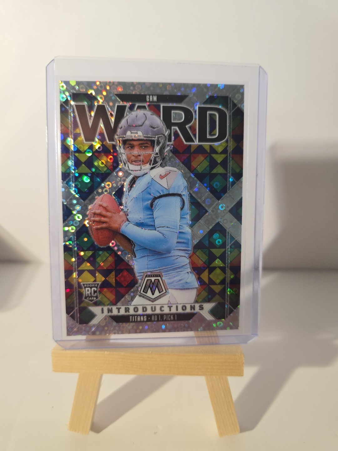 2025 Panini Mosaic - Introductions Cam Ward #6 Silver Prizm (RC)