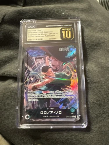 One Piece Card Roronoa Zoro OP12-020 L Parallel Legacy of the Master JP PSA 10