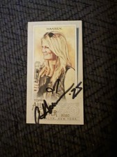 Courtney Hansen Signed Trading Card Autographed Allen & Ginter Mini