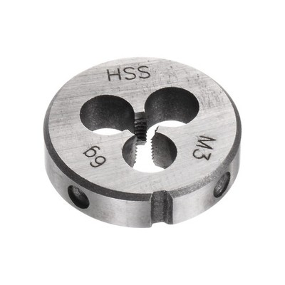 Round Threading Dies Metric M3 x 0.5 Thread High Speed Steel Screw Cutting Die