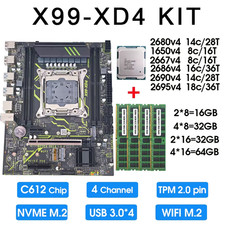 X99 Tpm 2.0 ?Motherboard Xeon Kit E5 2680 2690 2695 2667 1650 2686 V4 CPU DDR4 R