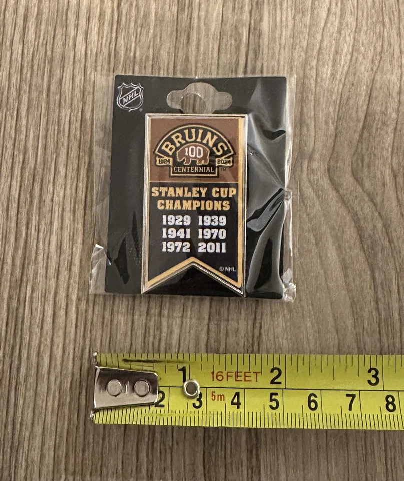 Boston Bruins Collector Pin Stanley Cup Champions Banner Officially Licensed - Image 2 of 4