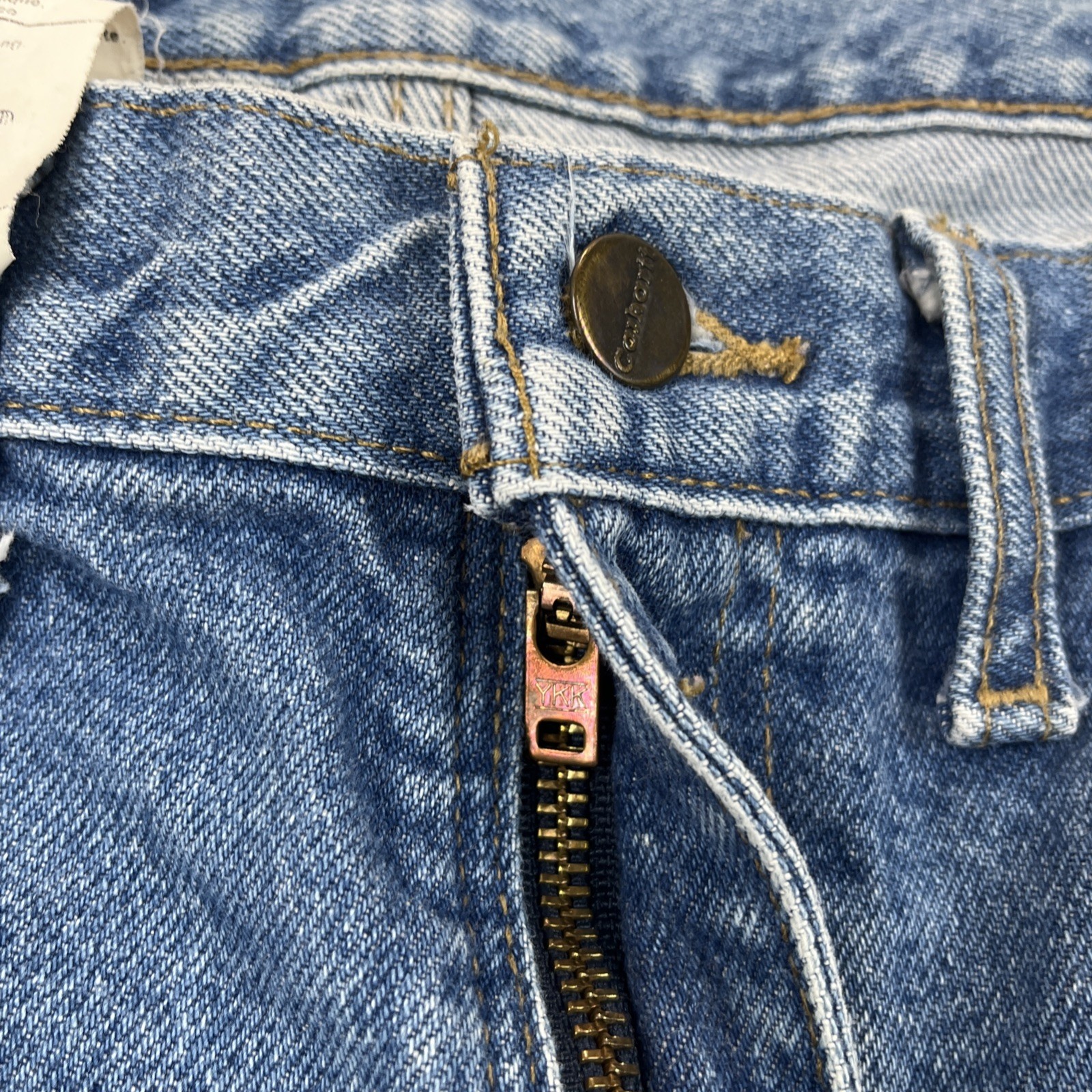 Carhartt Jeans 44x32 Relaxed Fit Work Denim Made in Mexico RN14806 thumbnail 2