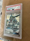 2018 POKEMON SUN & MOON CELESTIAL STORM #177a FA/RAYQUAZA GX PSA 8 NM-MT