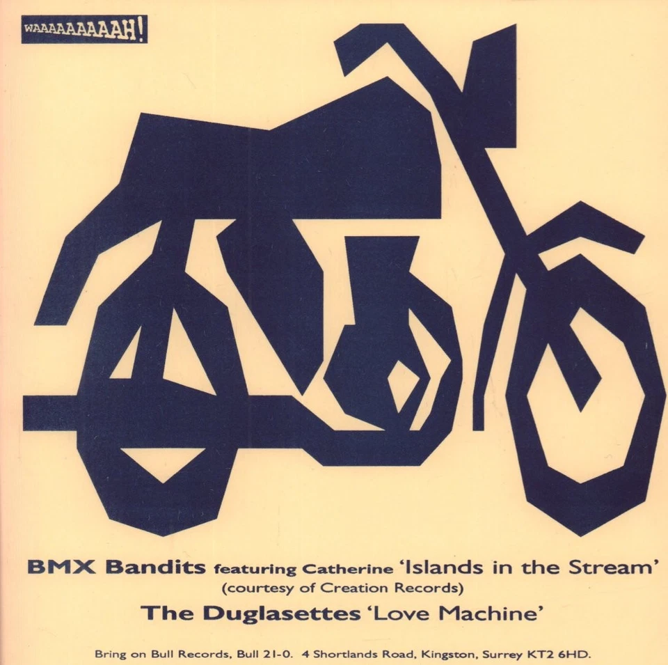 BMX Bandits Islands In The Stream 7" Vinyl UK Bring On Bull Split Release Flexi