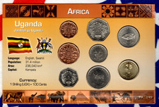 Littleton World Coin Set Uganda UNC 1987-2008 500 Shillings 2008 200 Sh 2007*