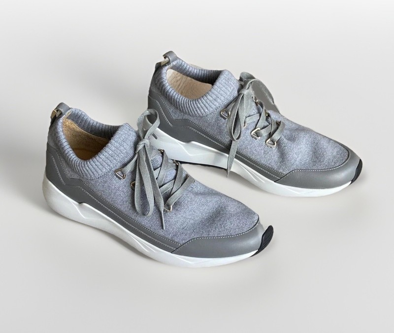 BUSCEMI⚡️$1,055 size 44EU/11US "Run 1" Gray knit sock runners trainer sneakers