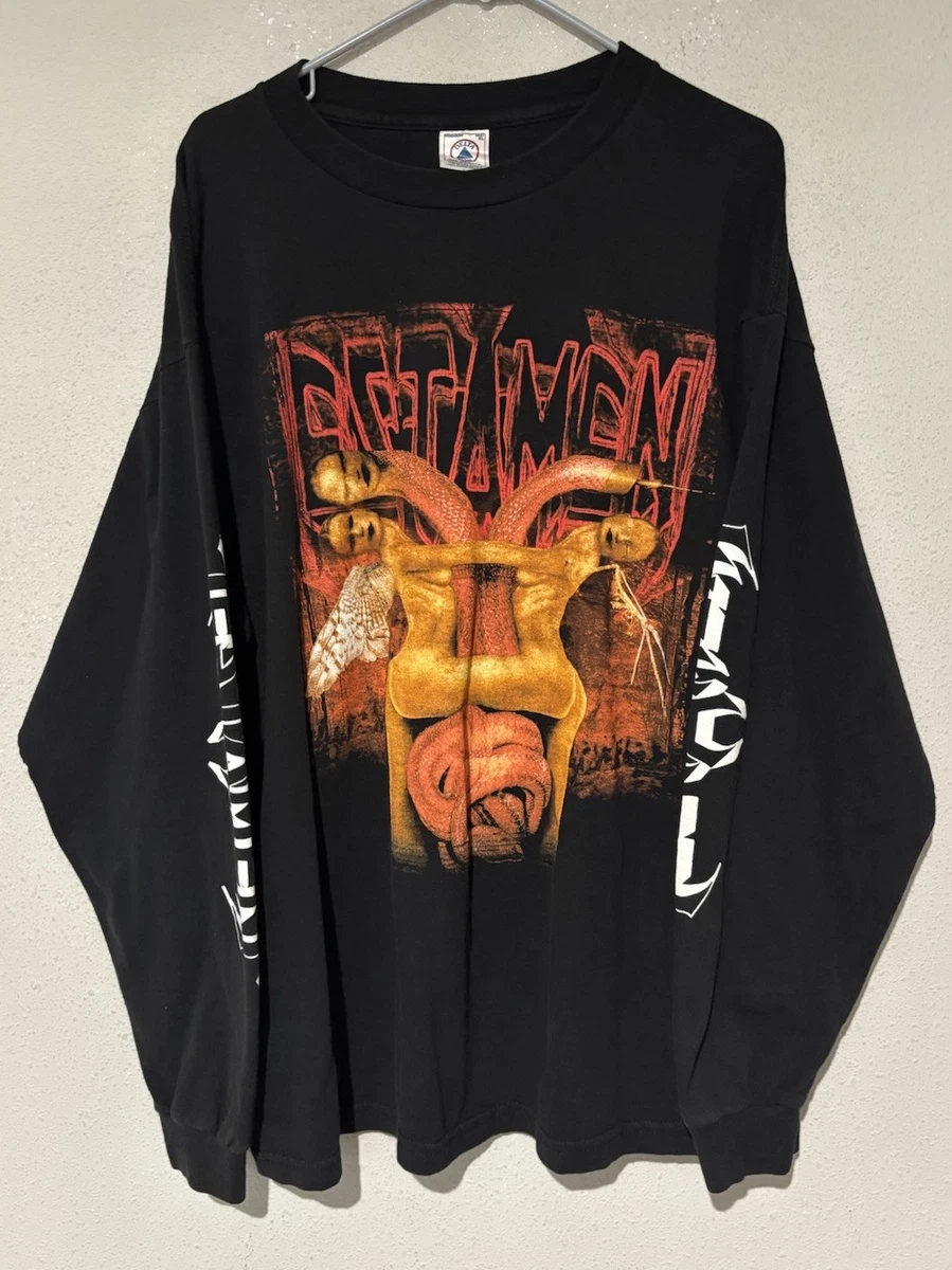 Vtg Testament Shirt XL Black LS Tshirt Metal Band Riding The Snake