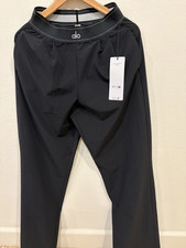 Alo Suit Up Trousers Black Wide Leg Comfy Wrinkle Resistant