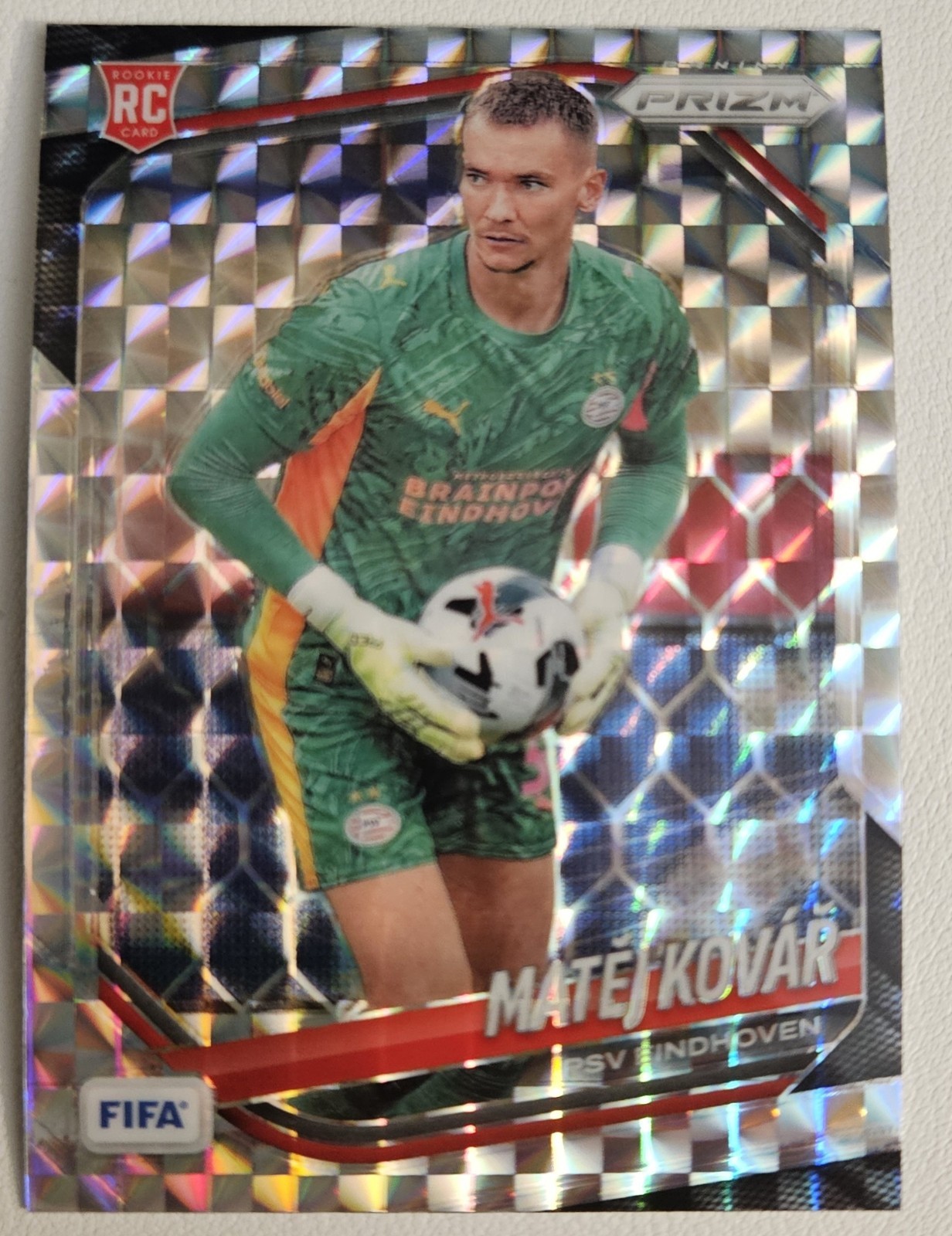 2025-26 Panini Prizm FIFA #278 Matej Kovar (RC) Mosaic Prizm 