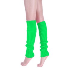 Leg Warmers For Women 80s Ribbed Knit Yoga Party Sports Long Socks Dance Costume