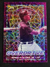 2021 Panini Chronicles - Overdrive Ronald Acuña Jr. Pink Pulsar Atlanta Braves