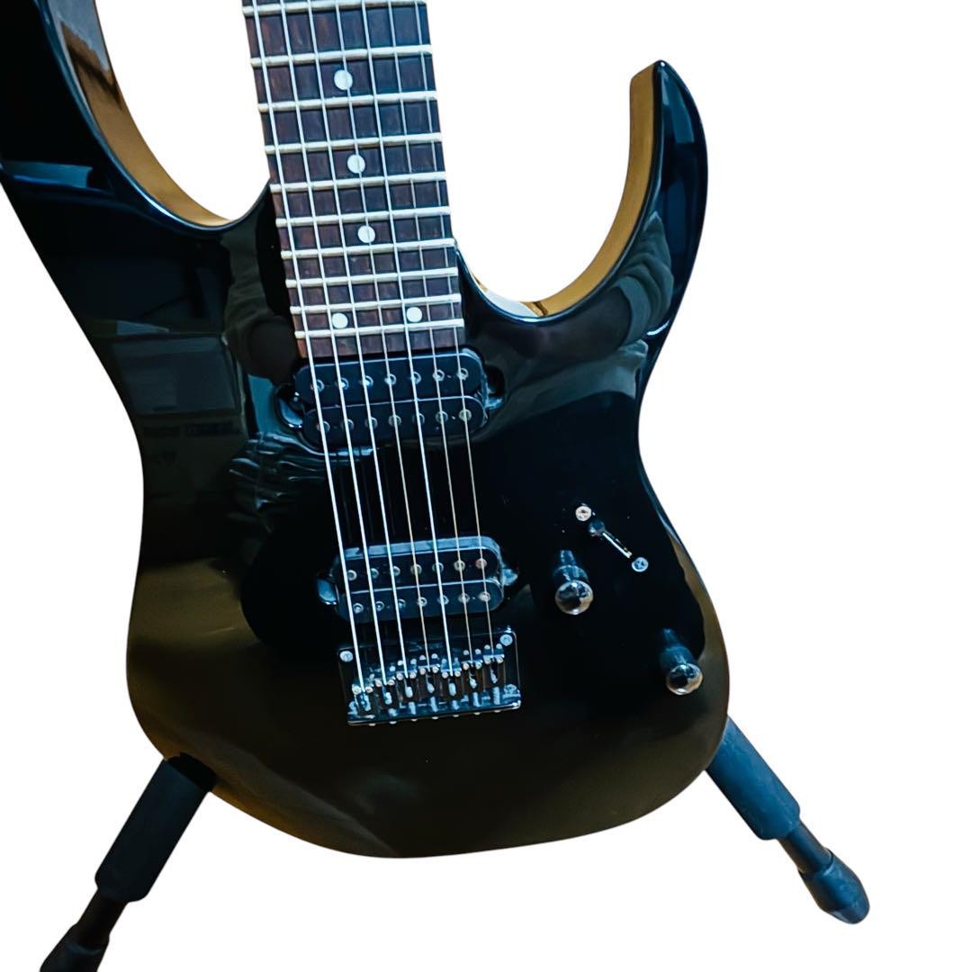 Ibanez RG7421 アイバニーズ ブラック 7弦エレキギター Ibanez アイバニーズ RG7421EX BKF 7弦ギター Black Flat エレキ