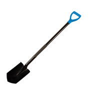 Pointed Shovel 130cm – Steel , Anti-Slip Grip, Heavy-Duty Garden Tool