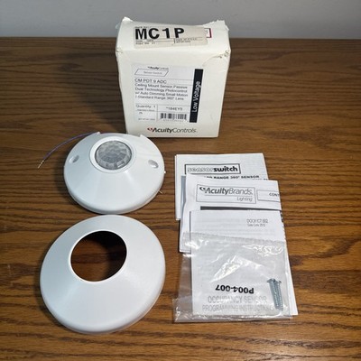 Acuity Controls CM-PDT-9-AD Sensor Switch Occupancy Sensor, Ceiling Mount 184EY5