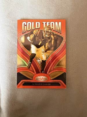 2022 Panini Certified - Ja Marr Chase Gold Team Orange Color Match /149 #GT-19