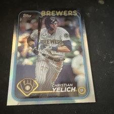 Topps 2024 Series 1 Christian Yelich League Leader Brewers #145