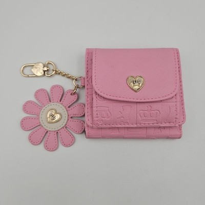 Juicy Couture Pretty Pop Envelope Flap Bifold Wallet Cherry Blossom Pink Flower