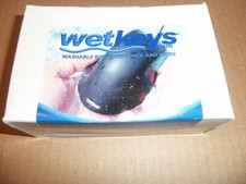 Wetkeys Wired Washable Optical Mouse with Scroll OMWK0C01 USB/PS2 Open Box