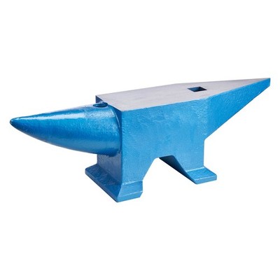 Uimoso 132.3 lbs (60 kg) Forged Steel Blacksmith Anvil with Dual Holes