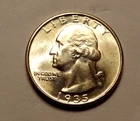 1935 S WASHINGTON QUARTER, CHOICE UNCIRCULATED CONDITION