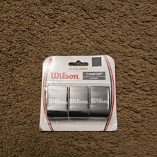 Wilson Ultra Wrap Tennis Racket Overgrip Wrap Black 3 Pack New Factory Sealed