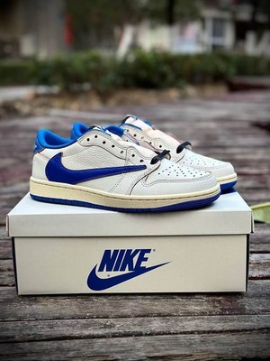 DM7866-104 Fragment Design x Travis Scott x Air Jordan 1 Retro Low OG SP 'Sail