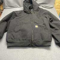 Carhartt Men’s 3XL 0J0140-M Black Duck Canvas Hooded Jacket Loose Fit USA