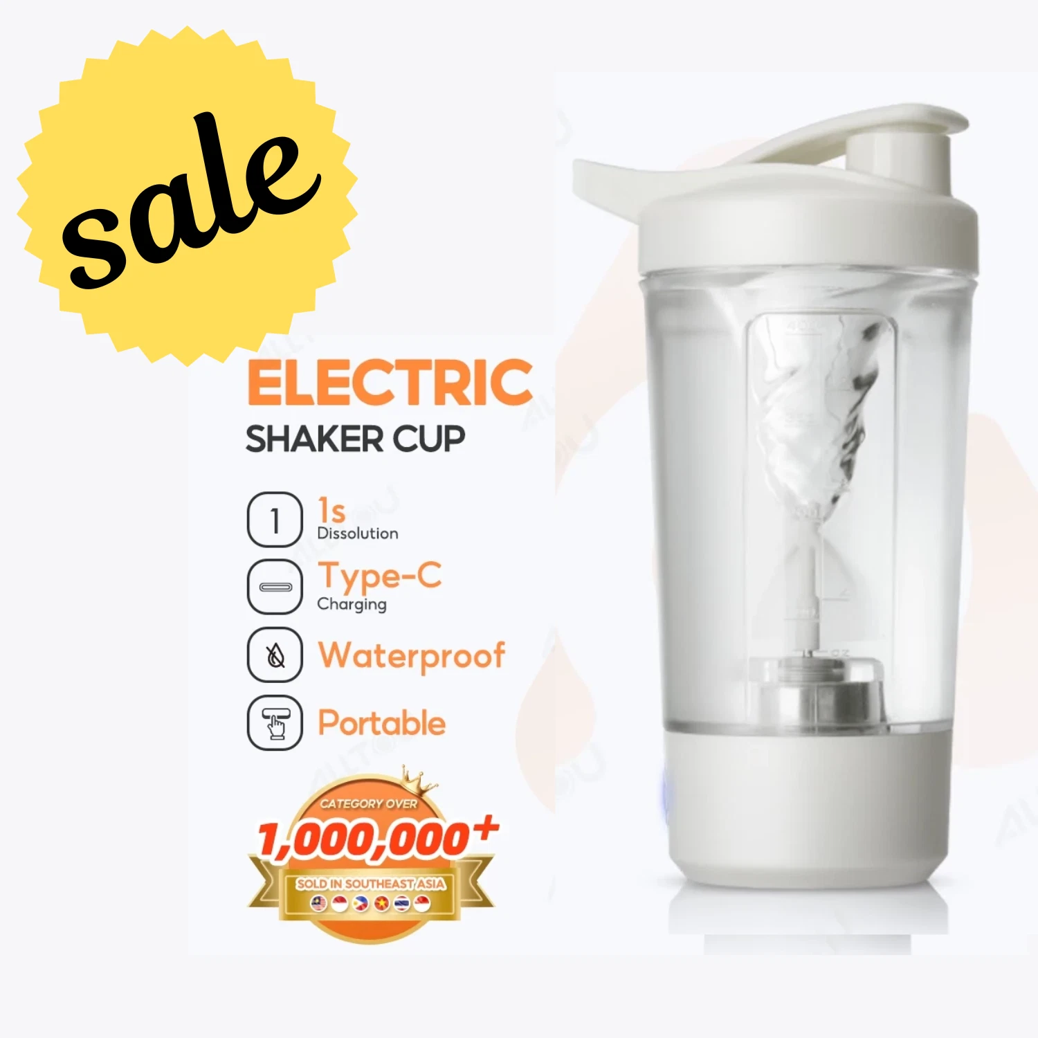 PORTABLE Electric Protein Shaker Bottle Mixer USB Charging Blender Cup Mug 15.4o
Opens in a new wind