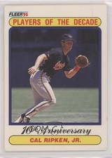 1990 Fleer Players of the Decade Cal Ripken Jr #624 HOF 0b5