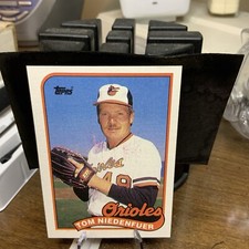 TOM NIEDENFUER 1989 Topps  Card  #651 Rare ORIOLES