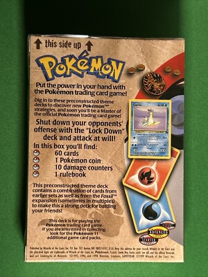 Pokemon LockDown Theme Deck FOSSIL ポケモン Wizards of the Coast Pokemon LockDown Theme Deck Fossil Trading