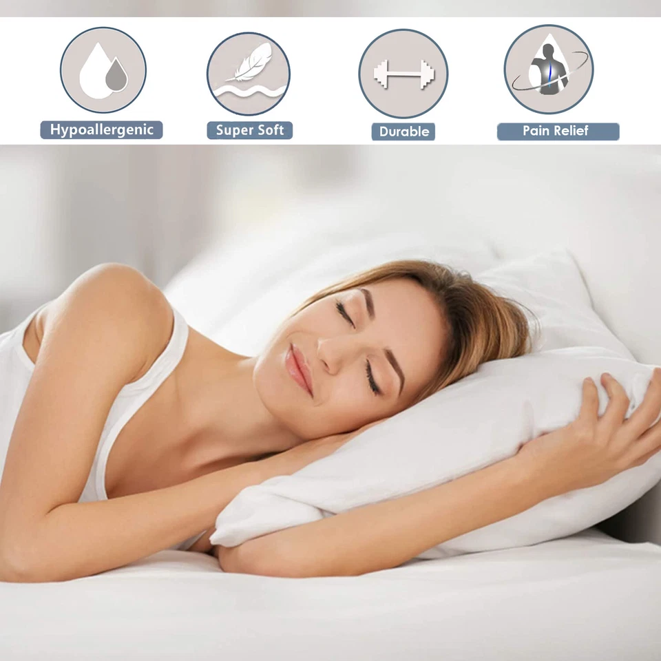 FOUR PACK DELUXE SUPER BOUNCE BACK PILLOWS - 4 BEDDING SET, 2 PAIRS - Image 2 of 4