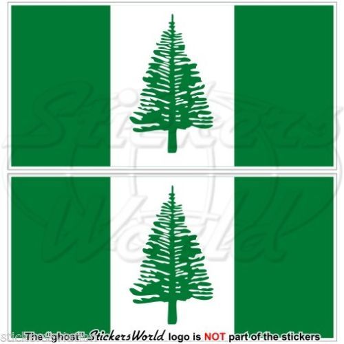 Lot De 2 Aimants Frigo – Drapeau De L'île Norfolk 6x3 Cm