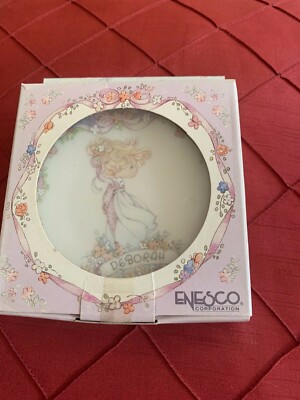 The Enesco Precious moment collectio Deborah personalizes name with Easel