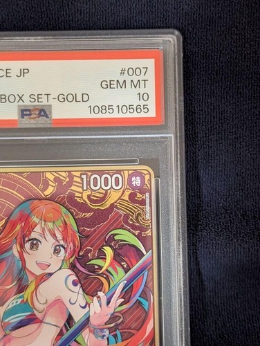 PSA 10 Nami ST01-007 Parallel Gold THE BEST Storage Box Set ONE PIECE Japanese - Picture 3 of 10