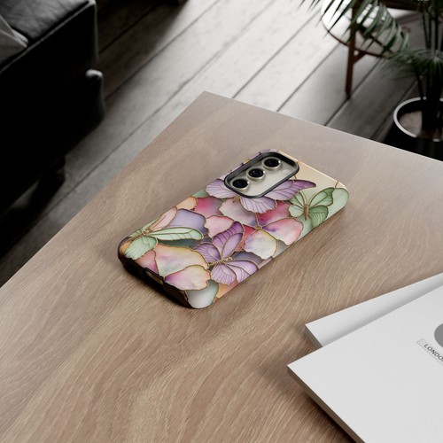 Pastel Butterfly Phone Case, Spring Floral Phone Cover, 3D Design | X72 - 第 216/272 張圖片