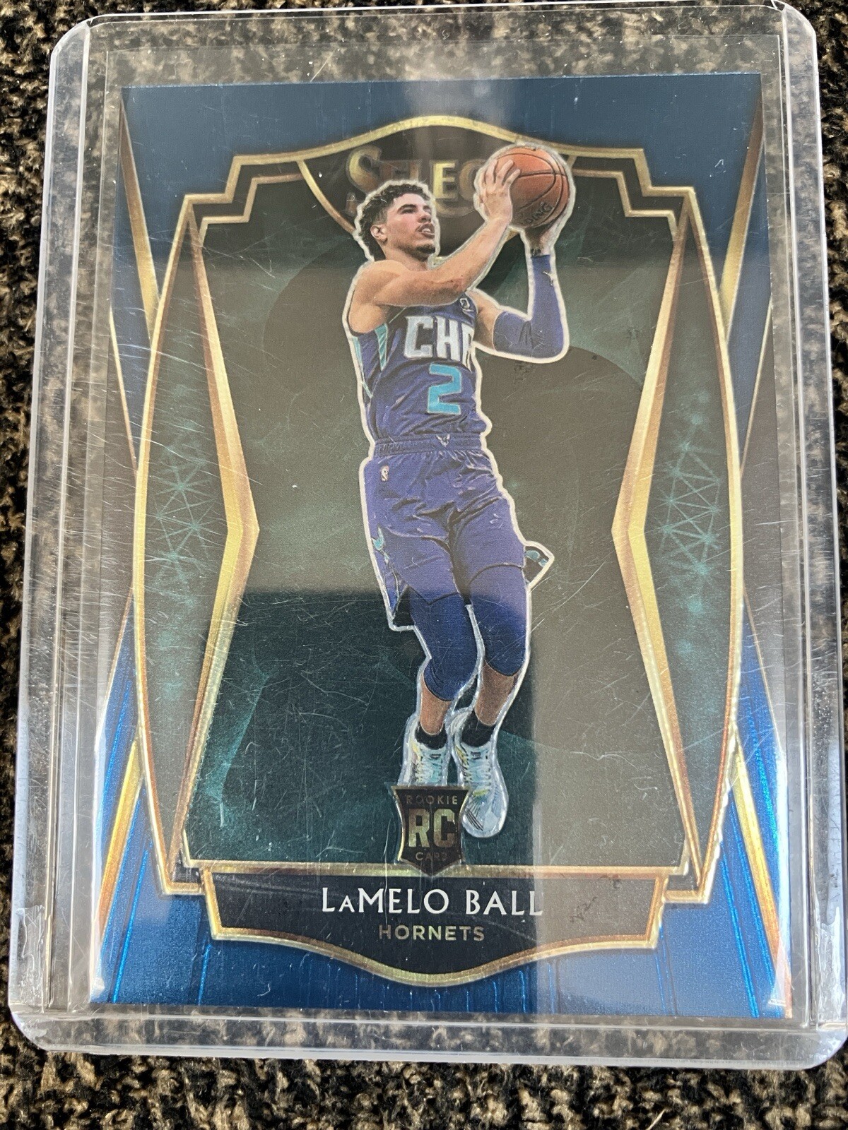 2020-21 Panini Select - Premier Level Blue #183 LaMelo Ball (RC)