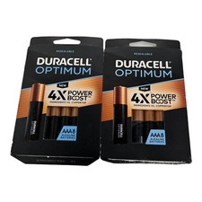 2- Duracell AAA 32983 1.5V Optimum Alkaline Manganese Batteries 8 Pack